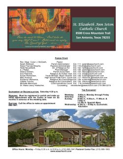 June 19, 2016 - St. Elizabeth Ann Seton Catholic Church | San