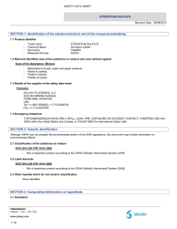 STRONTIUM SULFATE SECTION 1