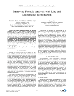 Improving Formula Analysis with Line and Mathematics Identification