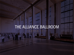 the alliance ballroom