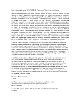 Does Success Spoil Safety - CAN/ULC-S338