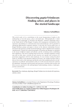 Discovering gupta-Vrindavan: Finding selves and