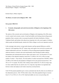 Bulgaria - Final Report Kristina Popova, Milena A