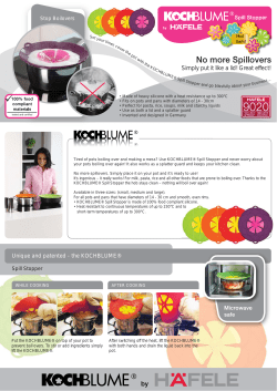 KOCHBLUME&reg; Spill Stopper