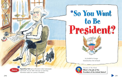 So You Want to Be President?