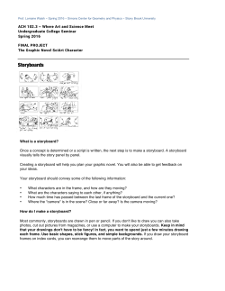 Storyboards - Stony Brook University