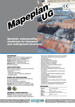 Synthetic waterproofing membrane for basement and underground