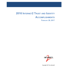 2016 internet2 trust and identity accomplishments