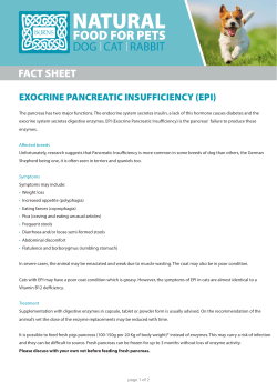 exocrine pancreatic insufficiency (epi)