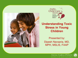 Understanding Toxic Stress in Young Children