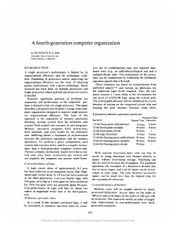 A fourth-generation computer organization