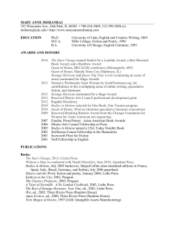 MARY ANNE MOHANRAJ 332 Wisconsin Ave., Oak Park, IL 60302