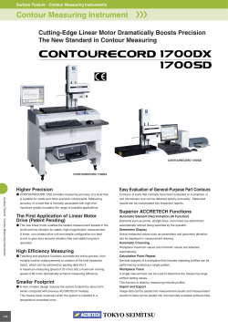Contour Measuring Instrument 〉〉〉