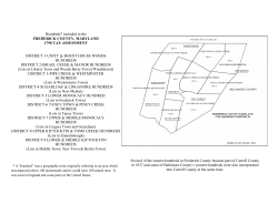 1798 Tax Assessment Map of Frederick County`s Hundreds