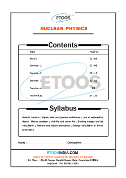 Contents Syllabus