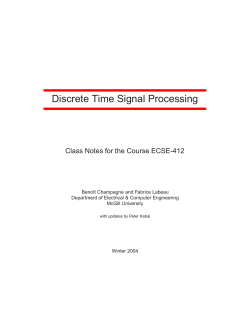 Discrete Time Signal Processing