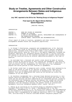 Study on Treaties, Agreements and Other Constructive