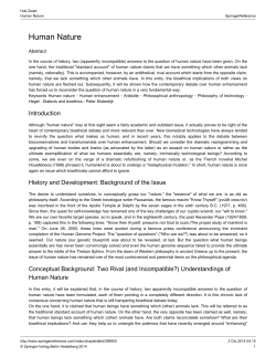 Human Nature - Dr Hub Zwart