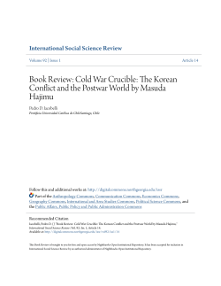 Book Review: Cold War Crucible: The Korean Conflict and the