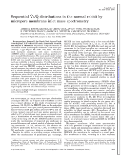 Sequential V˙A/Q˙distributions in the normal rabbit by micropore