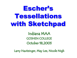 Escher`s Tessellations with Sketchpad
