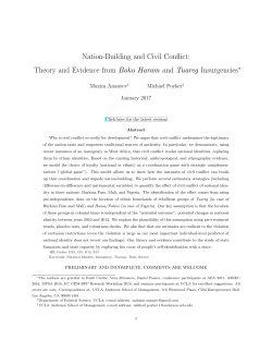 Nation-Building and Civil Conflict: Theory and