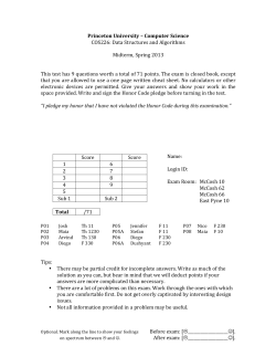 Midterm - Princeton CS