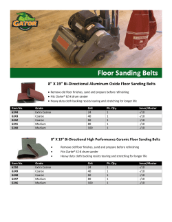 8&rdquo; X 19&rdquo; Bi-Directional Aluminum Oxide Floor Sanding Belts