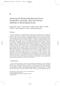 Analyzing the Relationship Between Ocean Temperature Anomalies