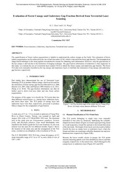 Evaluation of Forest Canopy and Understory Gap Fraction Derived