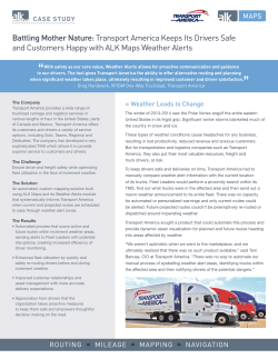 Battling Mother Nature: Transport America Keeps Its