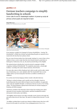 article - National Handwriting Association