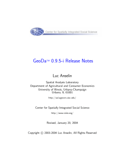 GeoDaTM 0.9.5-i Release Notes