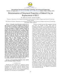 Determination of Structural Properties of Baked Clay as