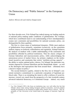 On Democracy and &ldquo;Public Interest&rdquo; in the