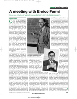 How one intuitive physicist rescued a team from