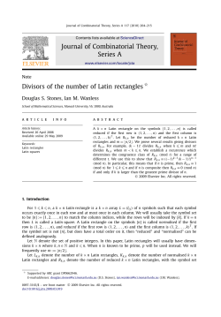 Divisors of the number of Latin rectangles