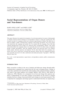 Social representations of organ donors and non-donors