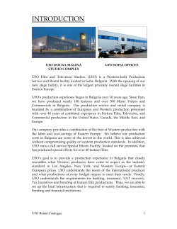 INTRODUCTION - UFO Film and Television Center