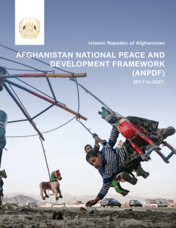 afghanistan national peace and development framework (anpdf)