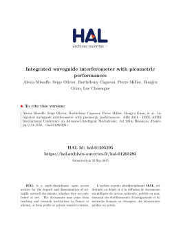 Integrated waveguide interferometer with picometric