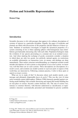 Fiction and Scientific Representation
