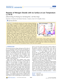 Reaction of Nitrogen Dioxide with Ice Surface at Low Temperature