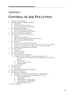 control of air pollution - Richard L. Revesz`s Environmental Law and