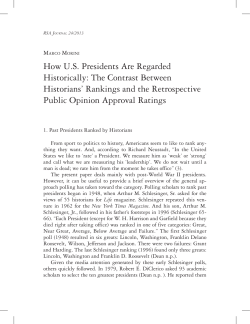 How U.S. Presidents Are Regarded Historically: The Contrast