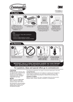 To Apply To Remove 4 3 1 2 3 4 2 1