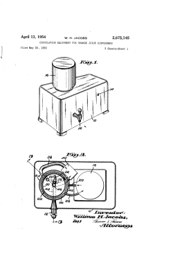 Circulation equipment for orange juice dispensers