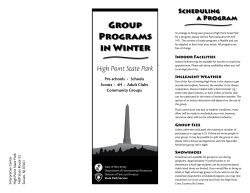 Group Programs in Winter