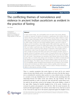 The conflicting themes of nonviolence and violence in ancient Indian