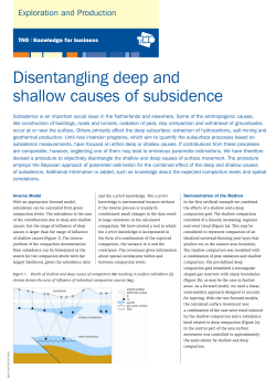 Disentangling deep and shallow causes of subsidence